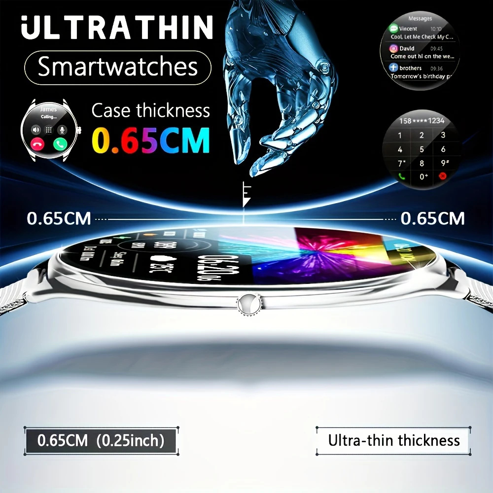 Watches Ladies Smartwatch - 2026 Nieuwe Ultra Dunne Smart Horloge