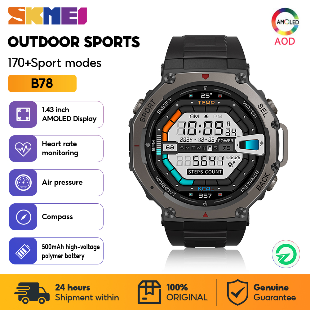 Smartwatch Digital Watches For Men - SKMEI Militaire Outdoor Sport Slimme Horloges