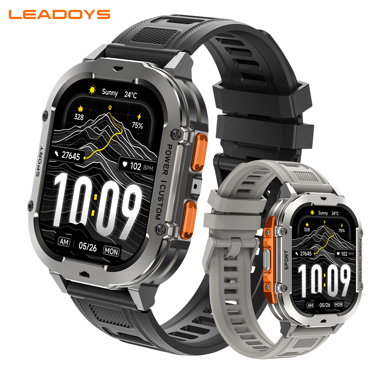 Watch X7 - LEADOYS X7 Outdoor Smartwatch, 100 dagen