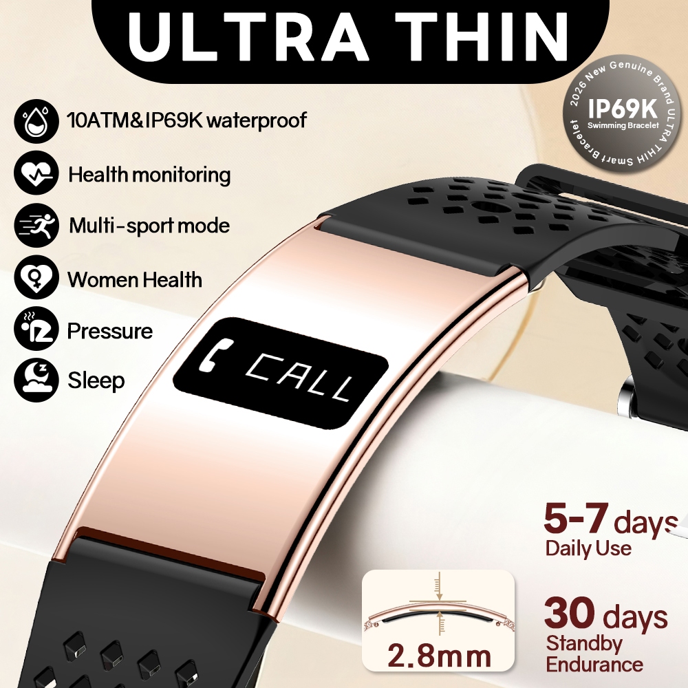 Watches Ladies Smartwatch - Ultradunne slimme armband Dames Heren Hartslag