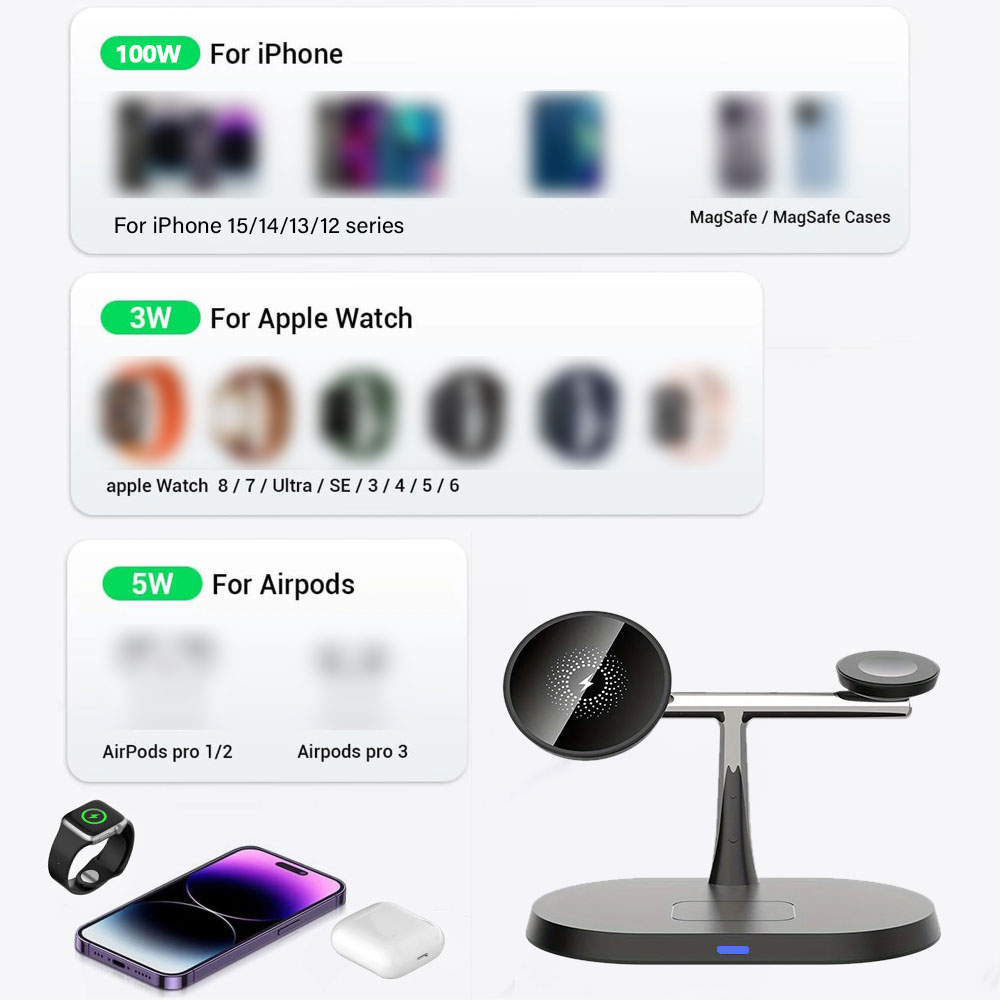 3-in-1 Magnetische Draadloze O - Smartwatch Apple Watch recensie en prijs