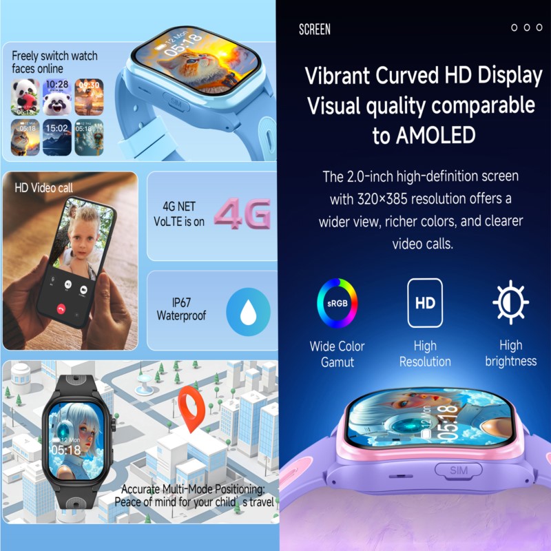 Kinder 4G Smartwatch met 2,0 i - Smartwatch Watches For Children recensie en prijs