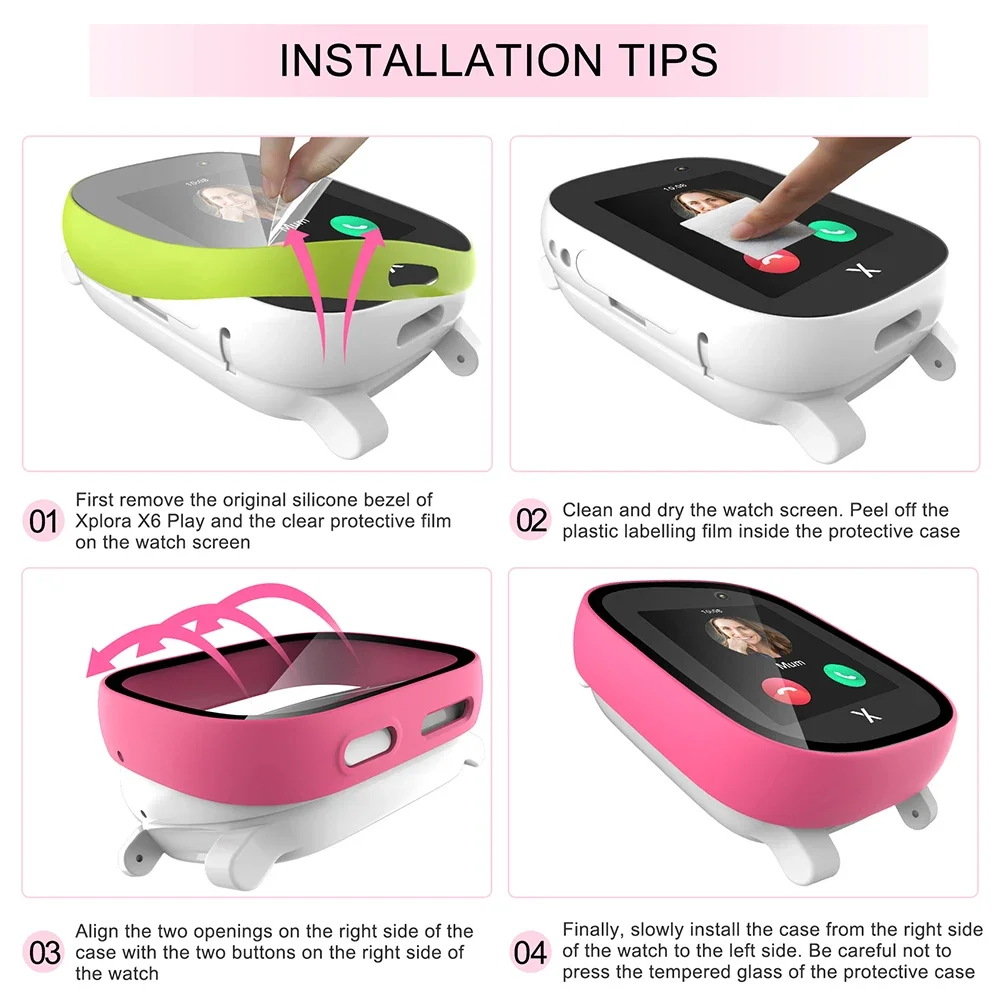 Case voor Xploar X6 Play Kids  - Smartwatch Watches For Children recensie en prijs