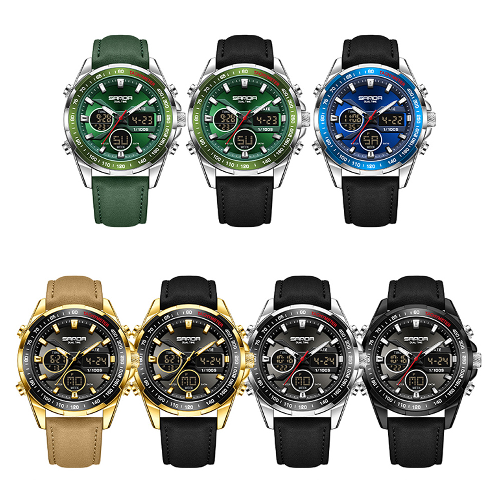 SANDA Luxe Chronograaf Herenho - Smartwatch Digital Watches For Men recensie en prijs