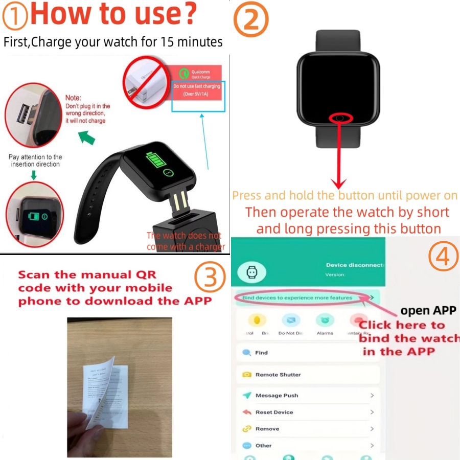 Smart Watch voor heren Dames S - Smartwatch Digital Watches For Men recensie en prijs