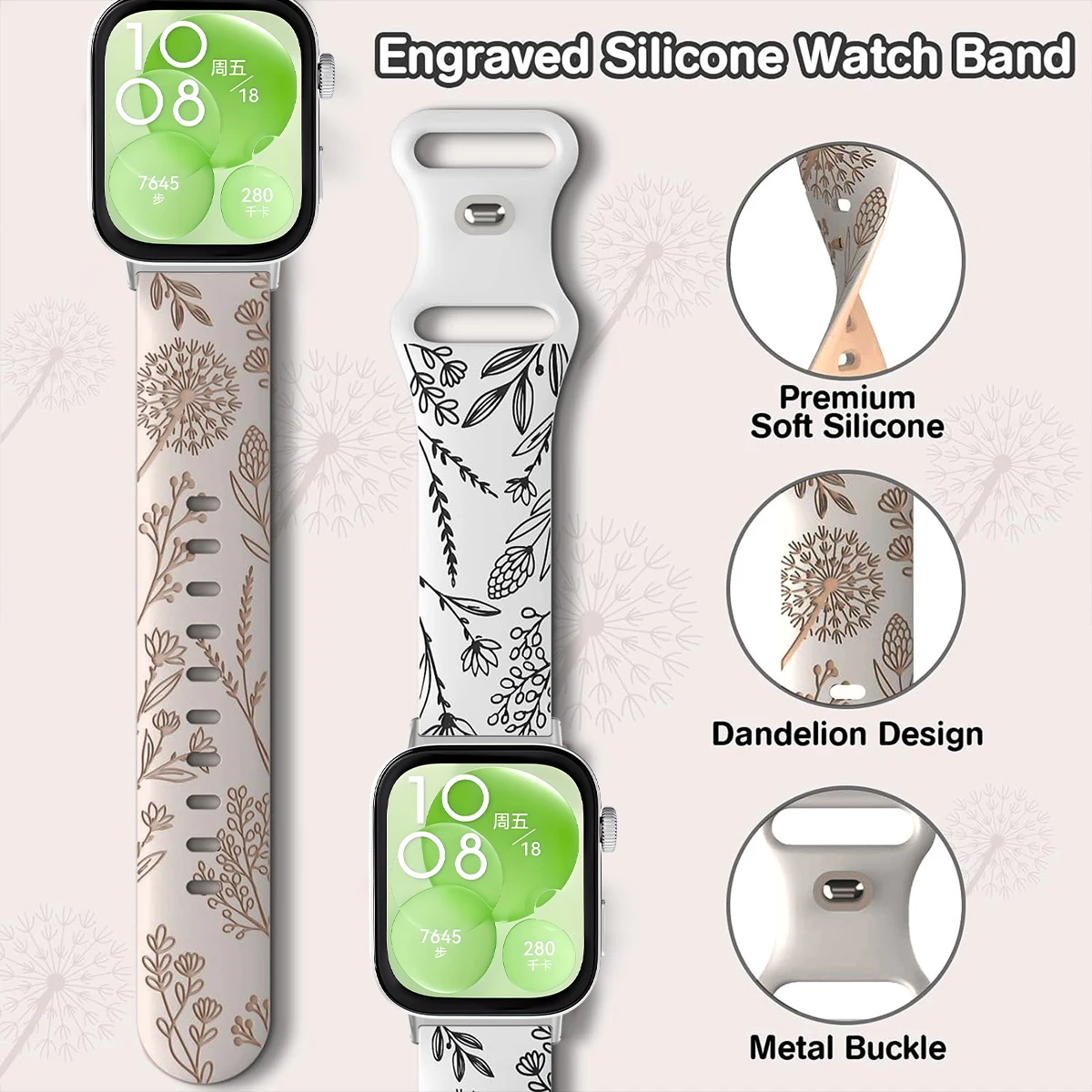 Prints Ontwerp Band Voor Huawe - Tag Watches Smartwatch recensie en prijs