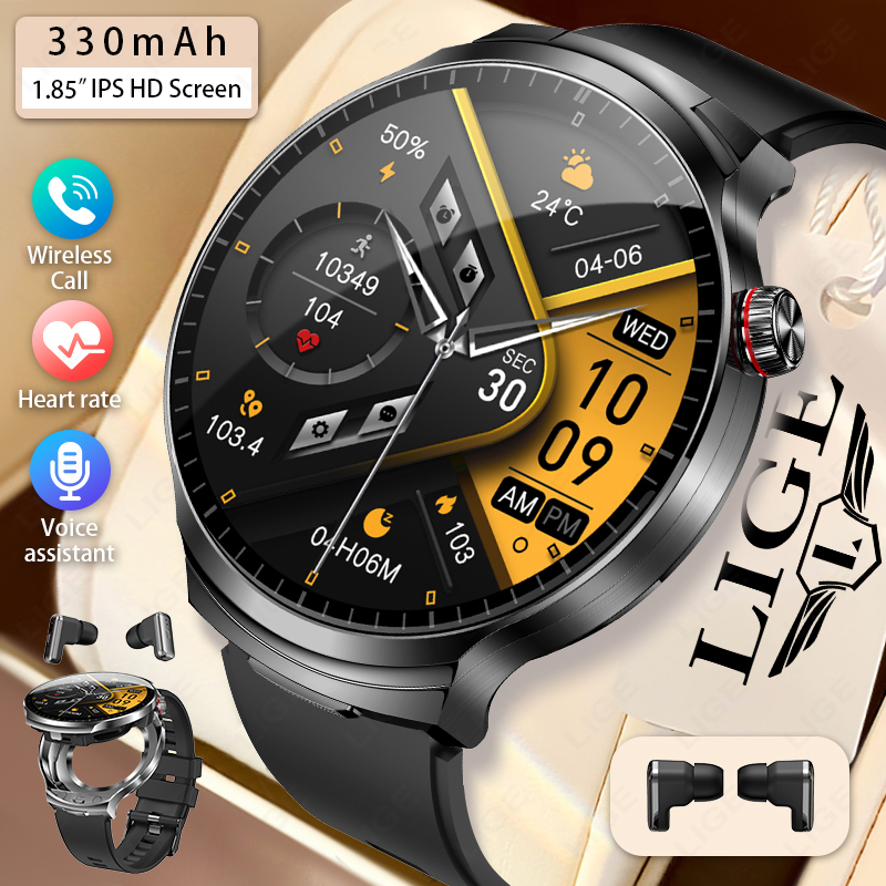 LIGE 2026 Nieuwe TWS 2-in-1 He - Smartwatch Noise Watches recensie en prijs