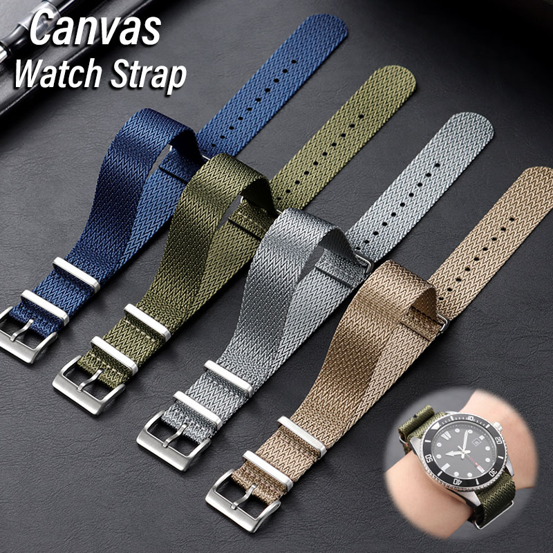 Canvas Nylon Horlogeband 18mm  - Seiko Watches Smartwatch recensie en prijs