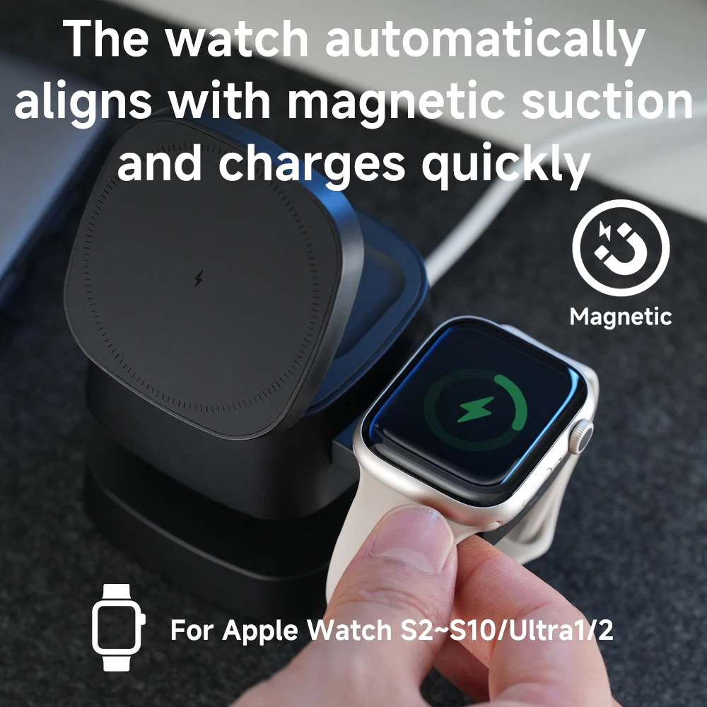 Magnetische 3-in-1 draadloze o - Smartwatch Apple Watch recensie en prijs